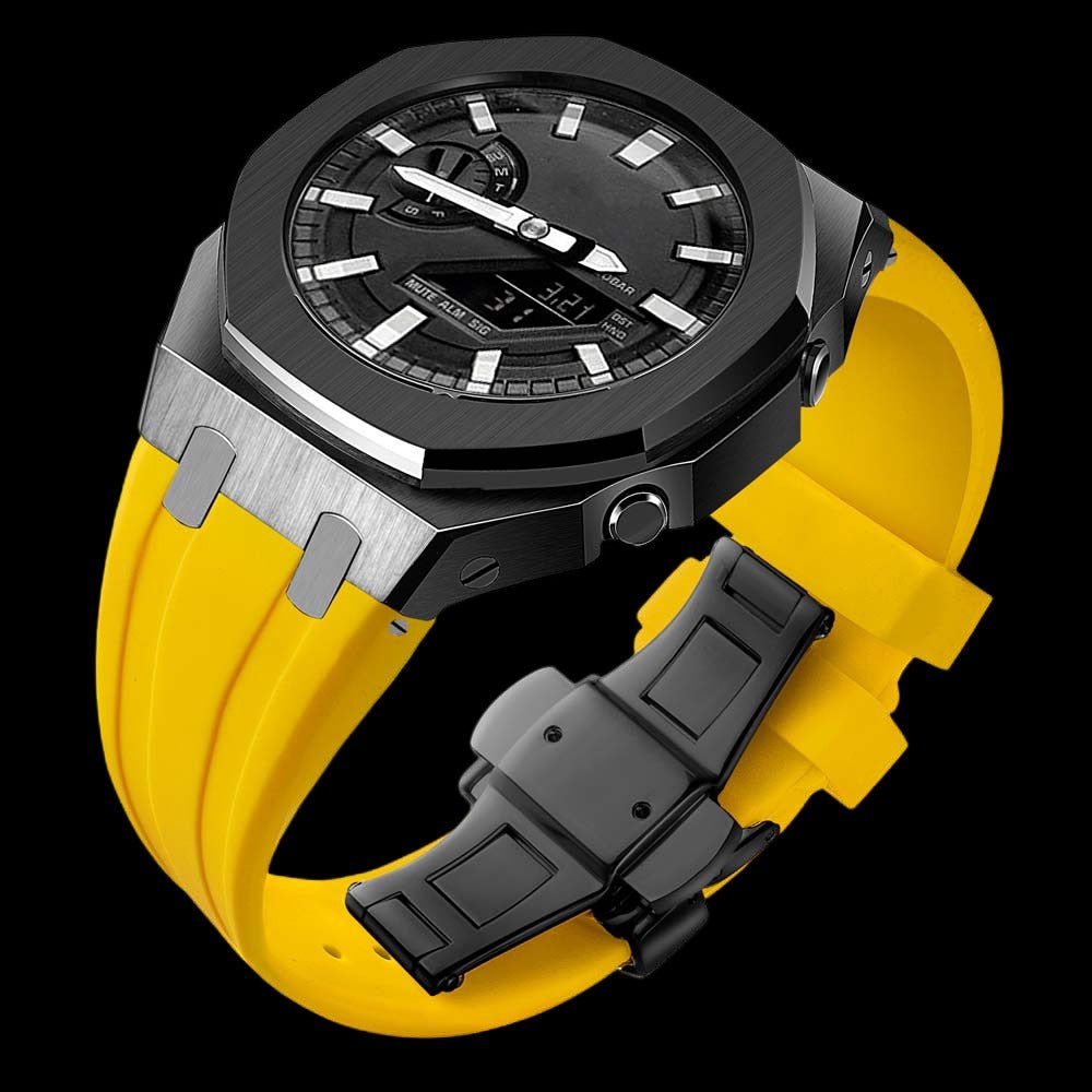 Casioak-g-shock ga2100 stapless with silicone strap