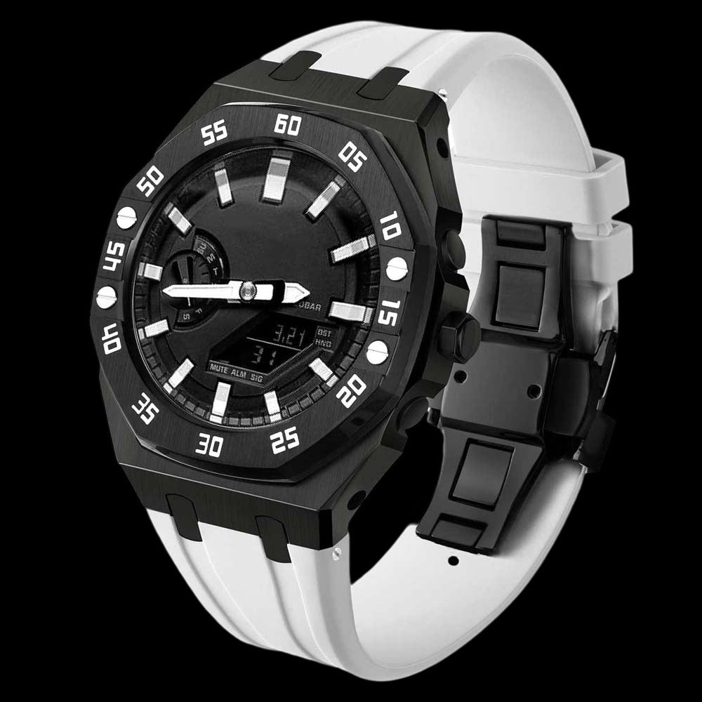 Casioak g-shock ga2100 black shell with digital panel