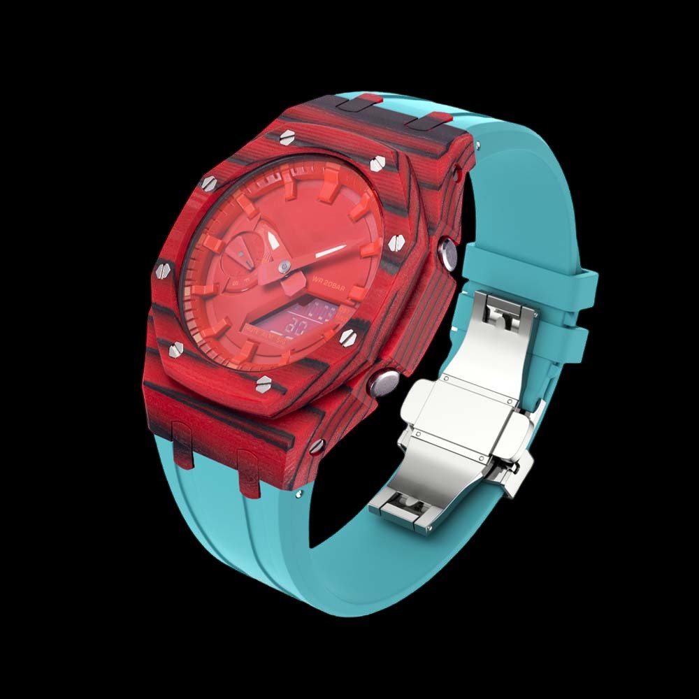 caiso g-shock ga2100 Carbon fiber red case