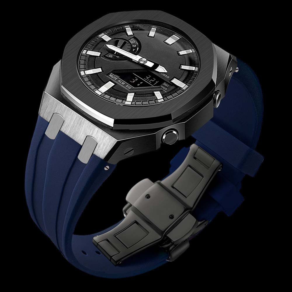 Casioak-g-shock ga2100 stapless with silicone strap