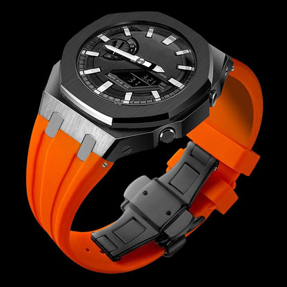 Casioak-g-shock ga2100 stapless with silicone strap