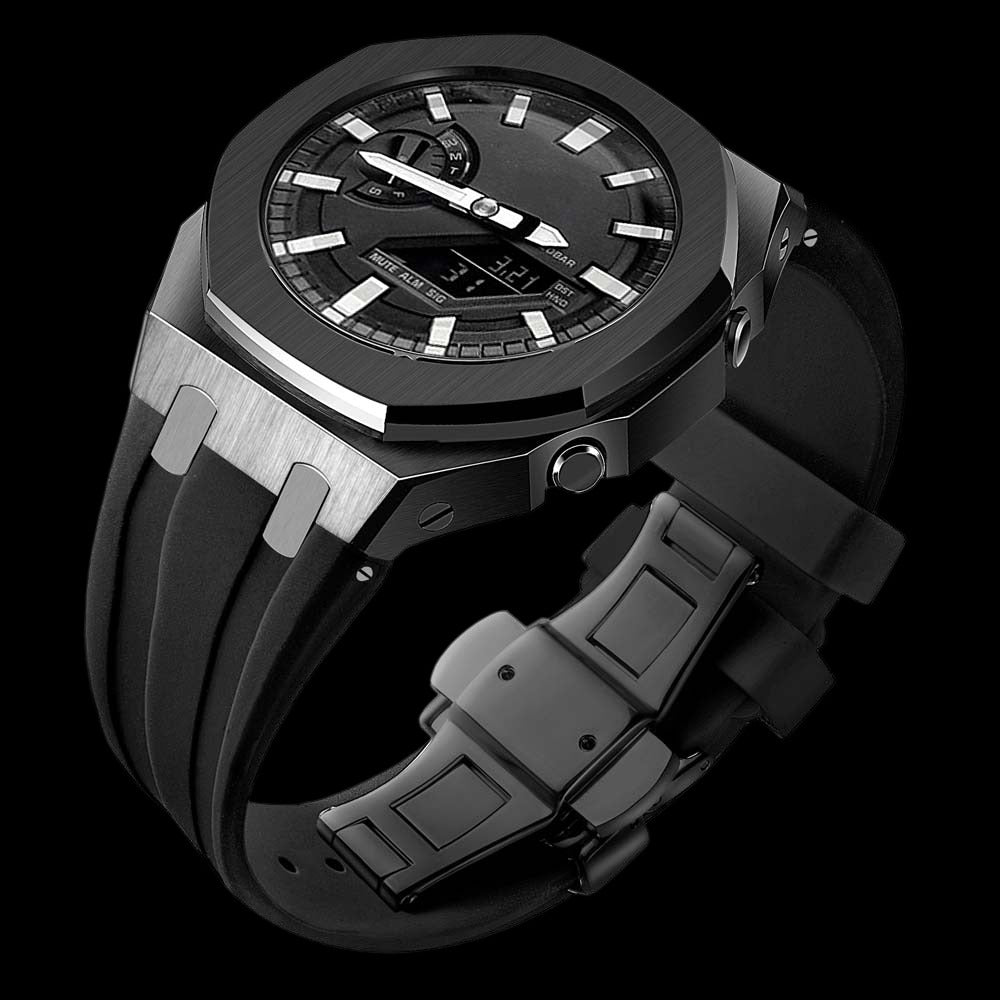 Casioak-g-shock ga2100 stapless with silicone strap