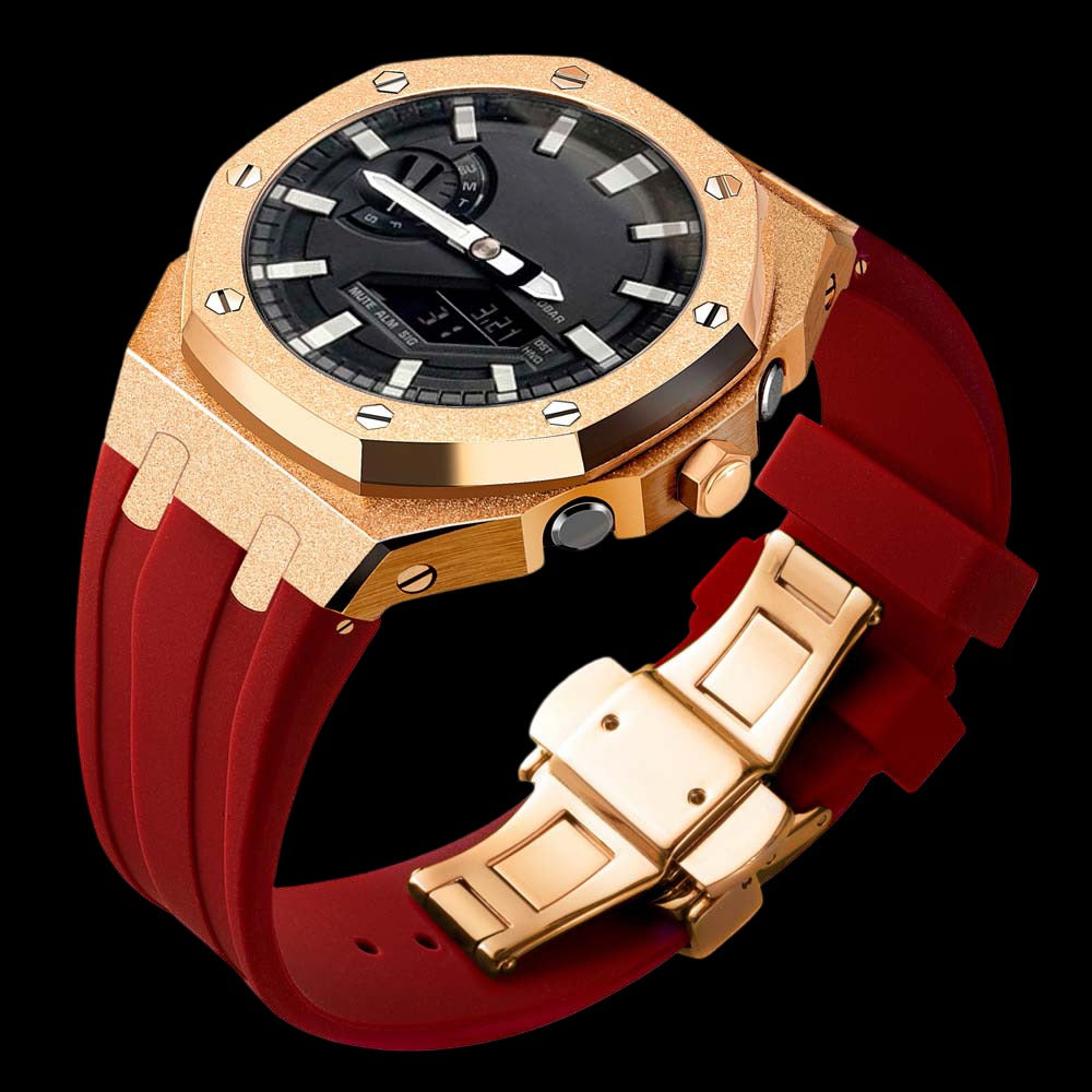 ga2100 mod kit Rose Gold case red