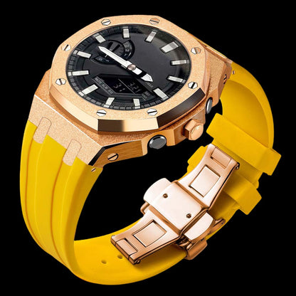 ga2100 mod kit Rose Gold case yellow